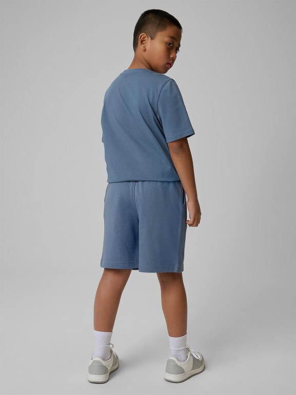Chłopięce spodenki dresowe 4F 4FJRSS26TSHOM0866 - denim