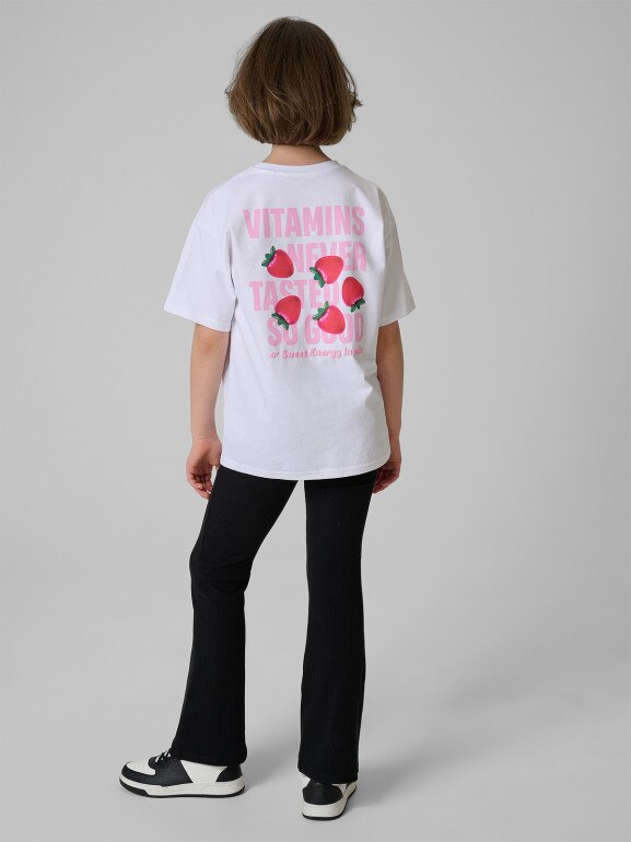 Dziewczęce legginsy 4F 4FJRSS26TTIGF330 - czarne