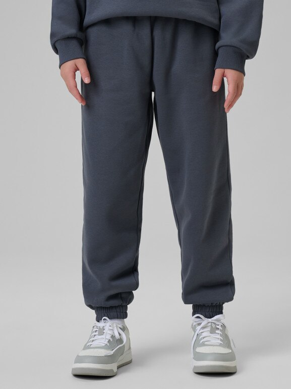 Dziewczęce spodnie dresowe joggery4f 4FJRSS26TTROF1729 - szare