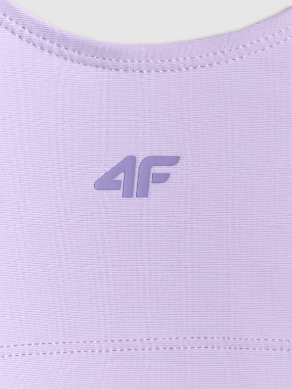 Dziewczęcy kostium kąpielowy dwuczęściowy 4F 4FJRSS26UBKSF062 - fioletowy