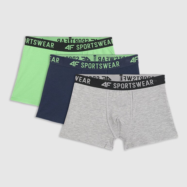 Chłopięce bokserki (3-pack) 4F 4FJRSS26UBXSM094 - multikolor