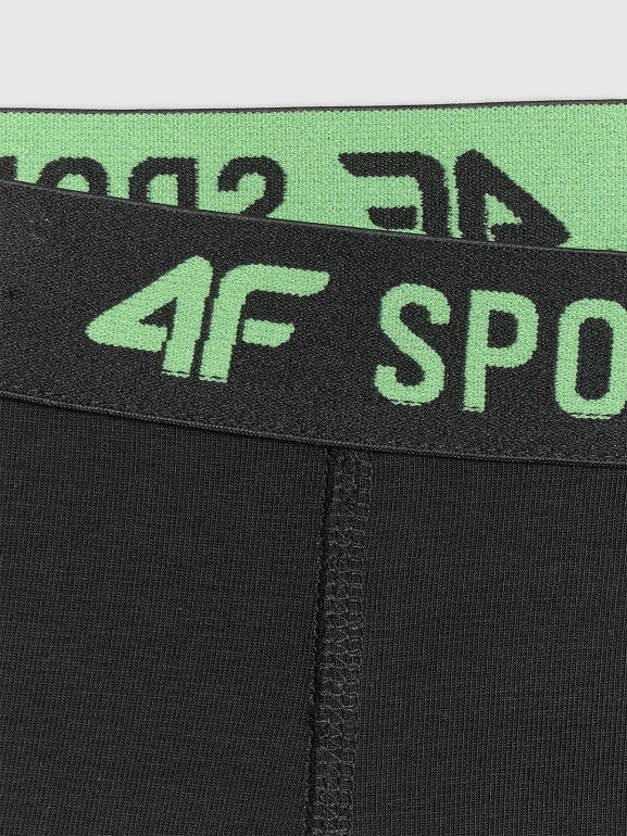 Chłopięce bokserki (3-pack) 4F 4FJRSS26UBXSM095 - czarne
