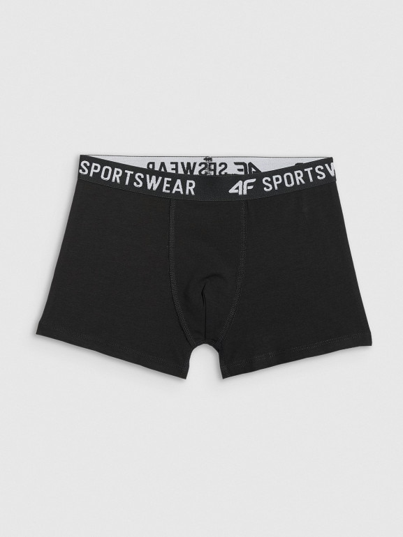 Chłopięce bokserki (3-pack) 4F 4FJRSS26UBXSM095 - czarne