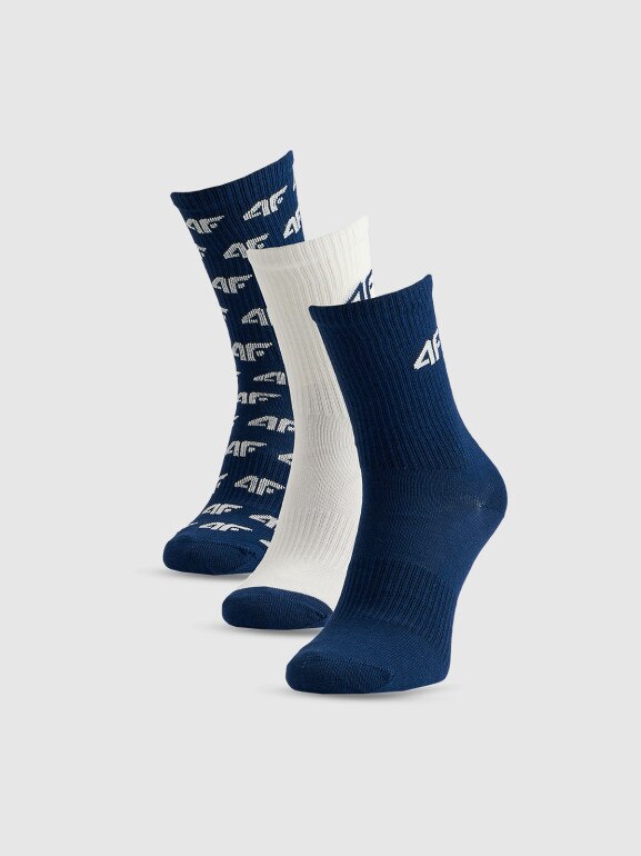 Chłopięce skarpetki (3-pack) 4F 4FJRSS26USOCM664 - multikolor