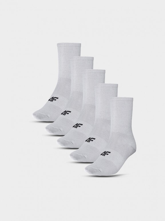 Dziecięce skarpetki (5-pack) 4F 4FJWMM00USOCU294 - szare