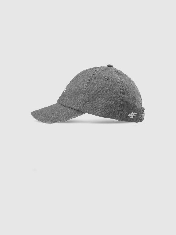 Dziecięca czapka z daszkiem 4F 4FJWSS25ACABU390 - szara
