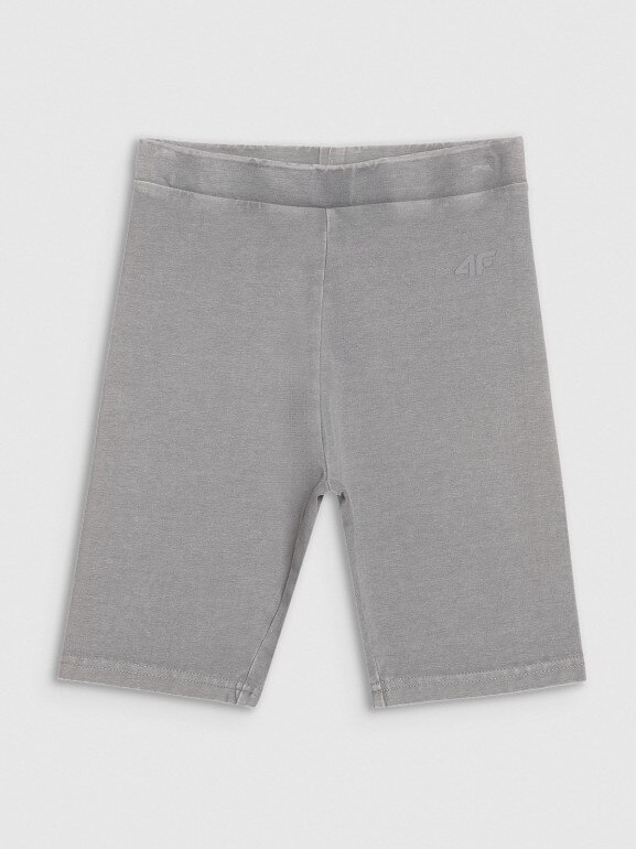 Dziewczęce legginsy kolarki 4F 4FJWSS25TSTIF010 - szare
