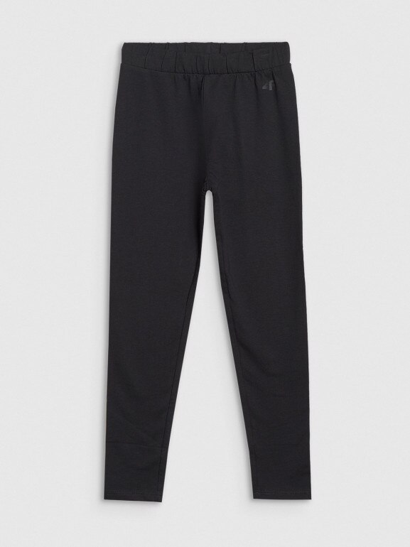Dziewczęce legginsy basic 4F 4FJWSS25TTIGF198 - czarne