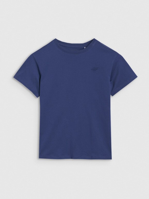 Chłopięcy t-shirt oversize 4F 4FJWSS25TTSHM2324 - niebieski