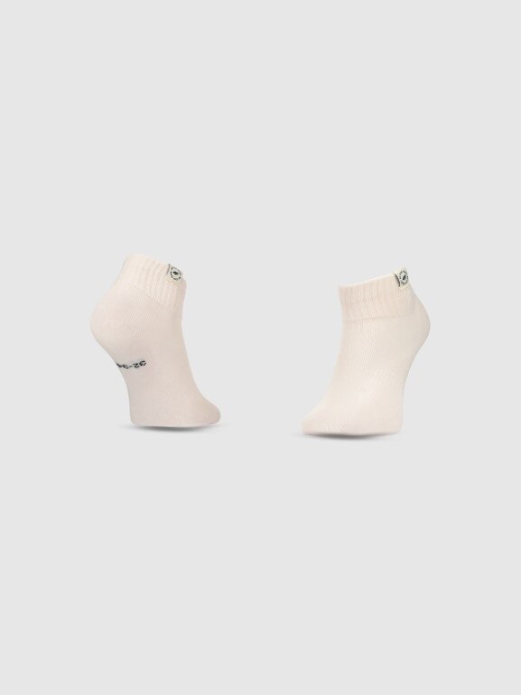 Dziewczęce skarpetki za kostkę (3-pack) 4F 4FJWSS25USOCF347 - multikolor