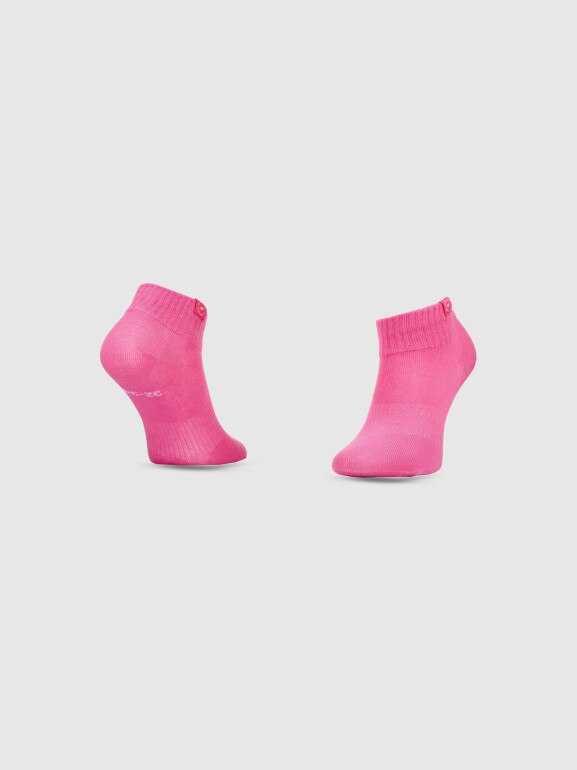 Dziewczęce skarpetki za kostkę (3-pack) 4F 4FJWSS25USOCF347 - multikolor