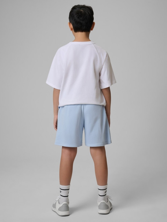 Chłopięce spodenki dresowe 4F 4FJWSS26TSHOM780 - niebieskie