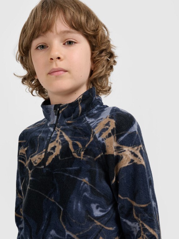 Chłopięca bielizna polarowa (góra) 4F 4FJRAW25UFLEM073 - multikolor