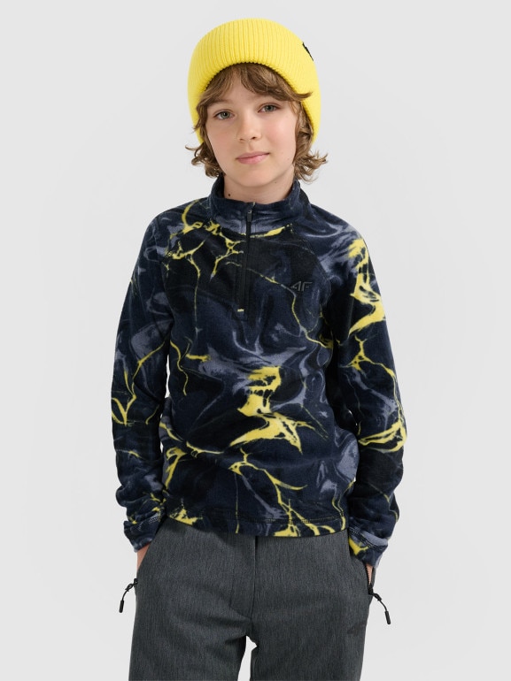 Chłopięca bielizna polarowa (góra) 4F 4FJRAW25UFLEM073 - multikolor