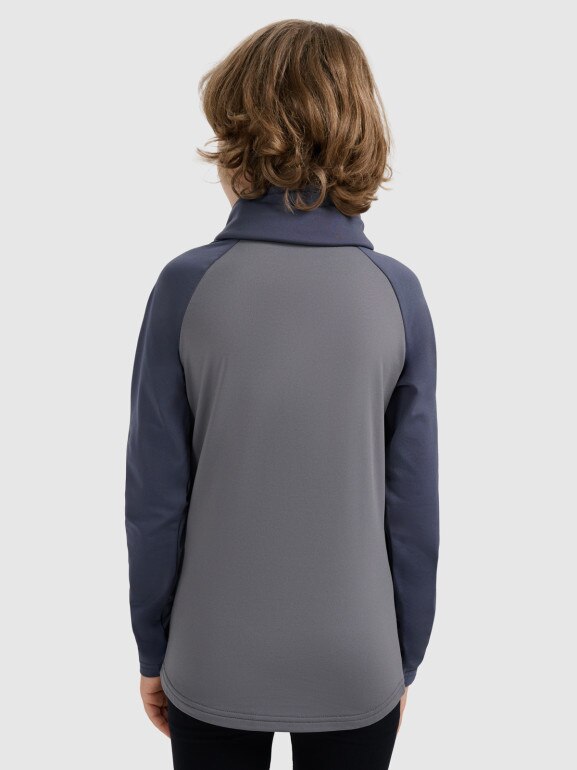 Chłopięca bielizna termiczna (góra) 4F 4FJRAW25UBRUM114 - szara