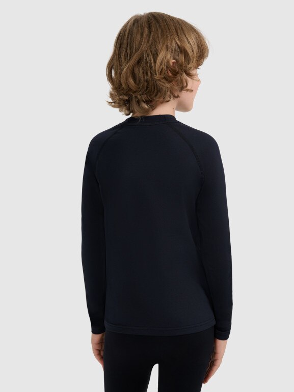 Chłopięca bielizna termiczna (góra) 4F 4FJRAW25UBRUM122 - czarna