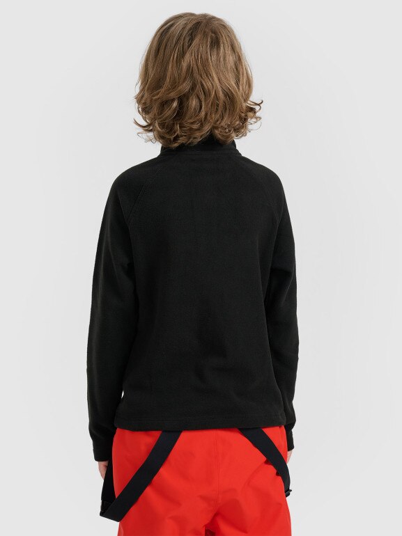 Chłopięca bielizna termiczna polarowa (góra) 4F 4FJRAW25UFLEM072- czarna