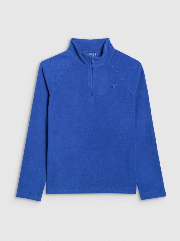 Chłopięca bielizna termiczna polarowa (góra) 4F 4FJRAW25UFLEM072- niebieska