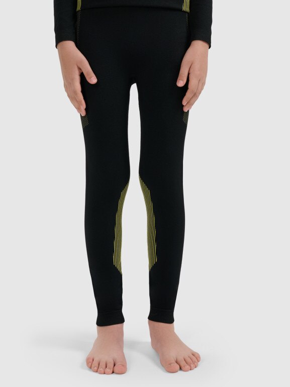 Chłopięca bielizna termoaktywna komplet 4F 4FJRAW25USEAM265 - czarna