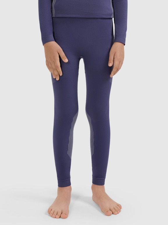 Chłopięca bielizna termoaktywna komplet 4F 4FJRAW25USEAM265 - granatowa