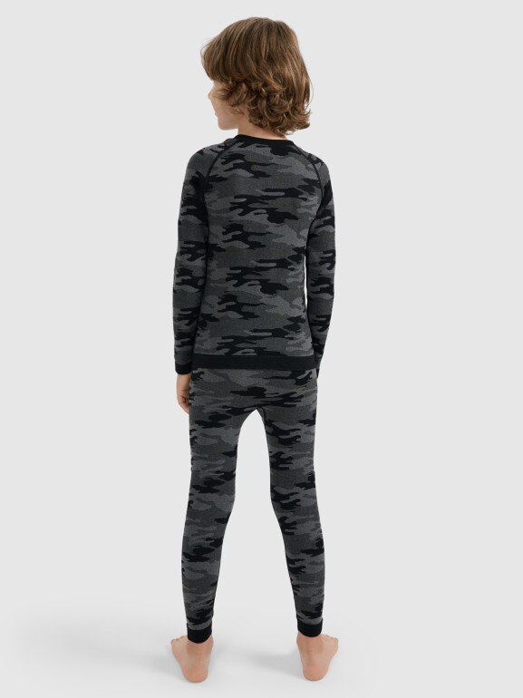 Chłopięca bielizna termoaktywna komplet 4F 4FJRAW25USEAM266 - multikolor