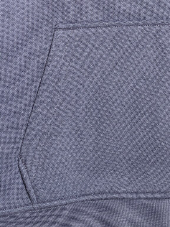 Chłopięca bluza dresowa nierozpinana z kapturem 4F 4FJRAW25TSWSM2416 - niebieska