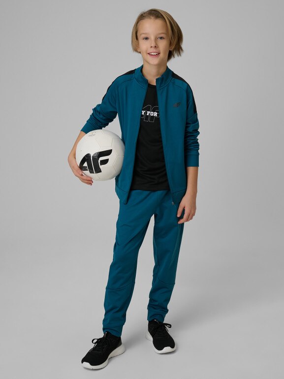 Chłopięca bluza treningowa 4F 4FJRSS26TFSWM0991 - niebieska