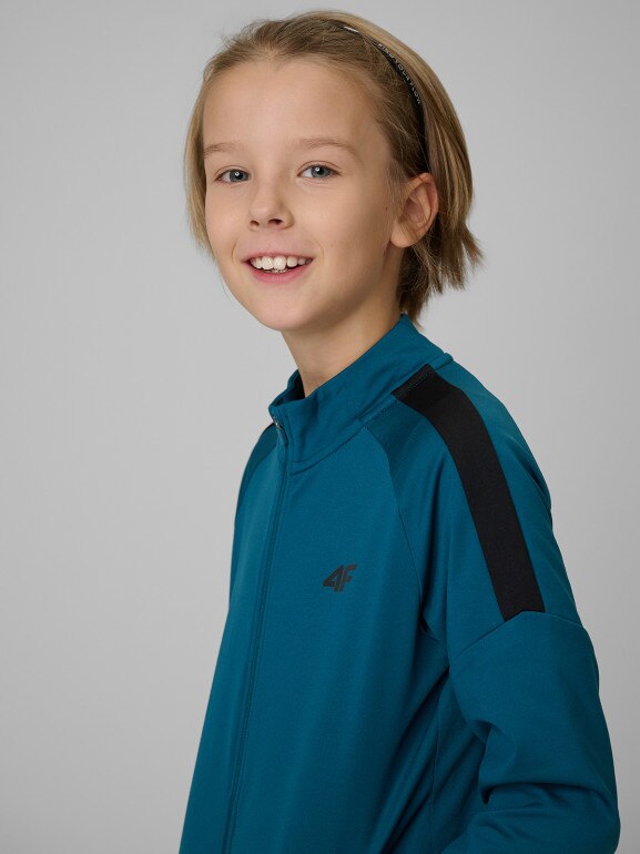 Chłopięca bluza treningowa 4F 4FJRSS26TFSWM0991 - niebieska