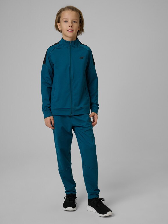 Chłopięca bluza treningowa 4F 4FJRSS26TFSWM0991 - niebieska