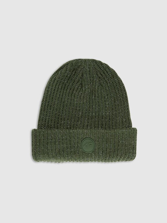 Chłopięca czapka odblaskowa 4F 4FJRAW25ACAPM0753 - zielona