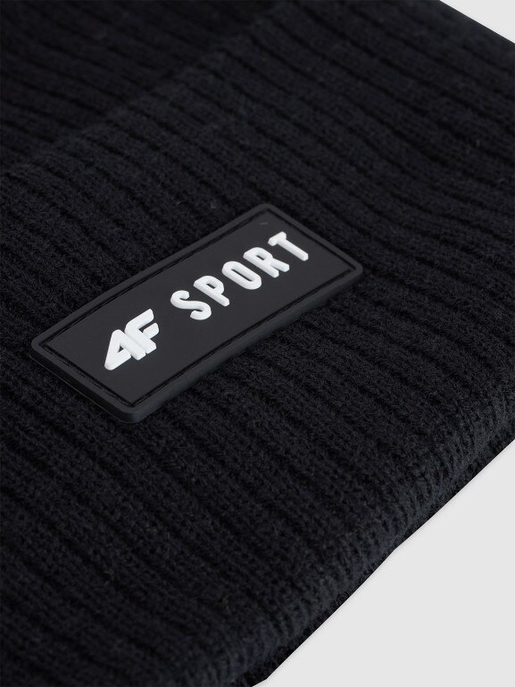 Chłopięca czapka zimowa 4F 4FJRAW25ACAPM0812 - czarna