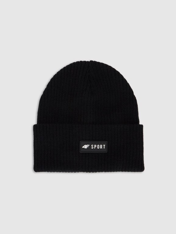 Chłopięca czapka zimowa 4F 4FJRAW25ACAPM0812 - czarna