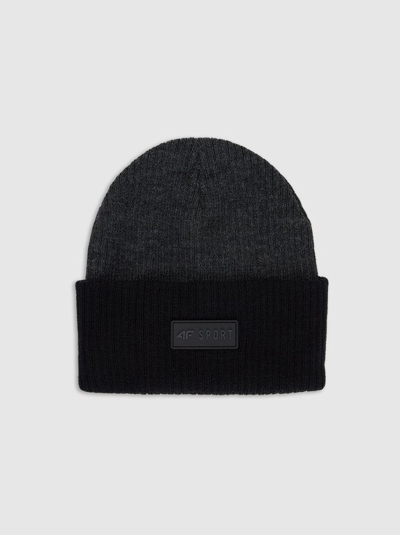 Chłopięca czapka zimowa 4F 4FJRAW25ACAPM0812 - szara