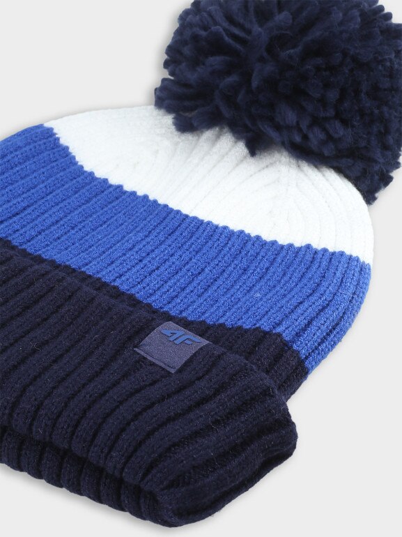 Chłopięca czapka zimowa 4F 4FJWAW25ACAPM660 - multikolor