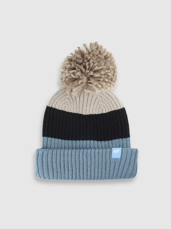 Chłopięca czapka zimowa 4F 4FJWAW25ACAPM660 - multikolor