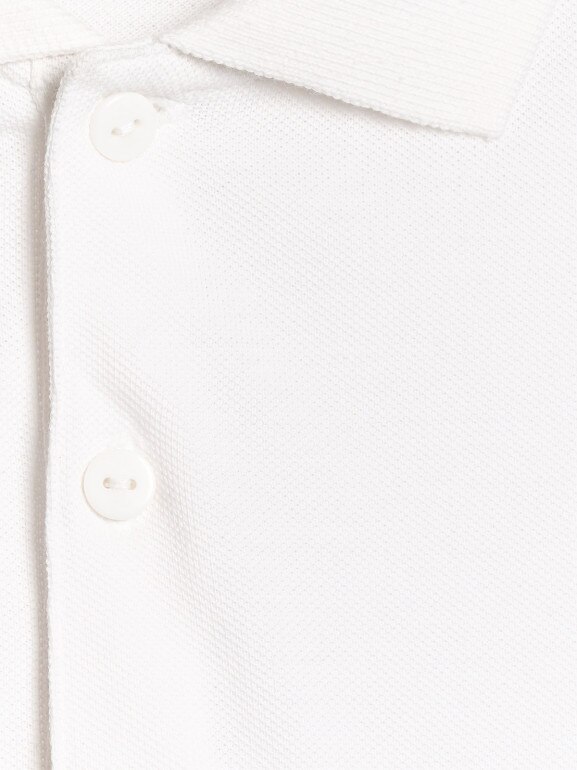 Chłopięca koszulka polo 4F 4FJRAW25TPTSM0749 - biała