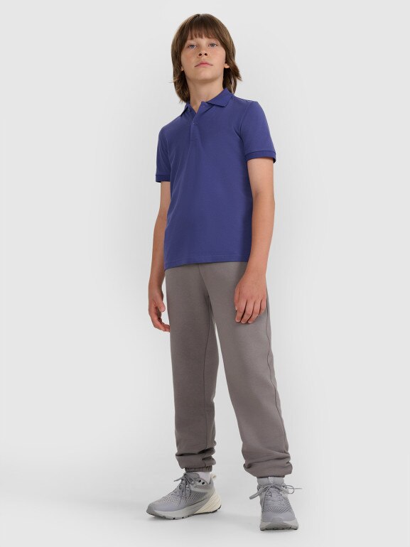 Chłopięca koszulka polo 4F 4FJRAW25TPTSM0749 - granatowa