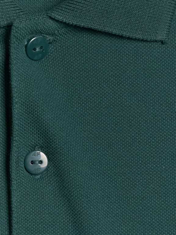 Chłopięca koszulka polo 4F 4FJRAW25TPTSM0749 - zielona