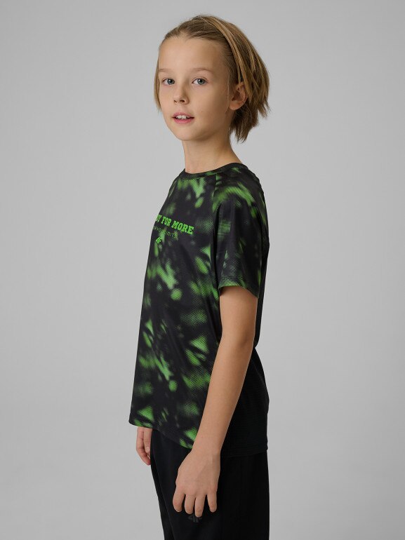 Chłopięca koszulka treningowa 4F 4FJRSS26TFTSM2389 - multikolor