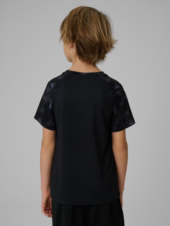 Chłopięca koszulka treningowa 4F 4FJRSS26TFTSM2389 - multikolor