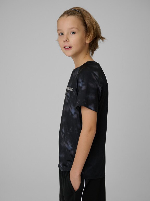 Chłopięca koszulka treningowa 4F 4FJRSS26TFTSM2389 - multikolor