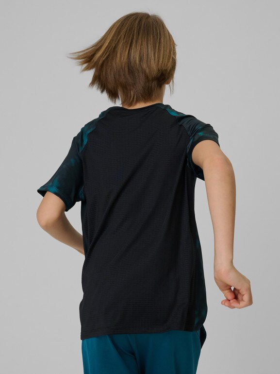 Chłopięca koszulka treningowa 4F 4FJRSS26TFTSM2389 - multikolor