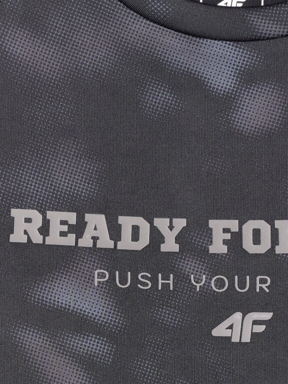 Chłopięca koszulka treningowa 4F 4FJRSS26TFTSM2389 - multikolor