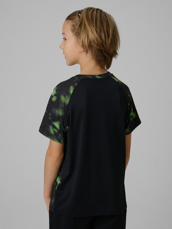 Chłopięca koszulka treningowa 4F 4FJRSS26TFTSM2389 - multikolor
