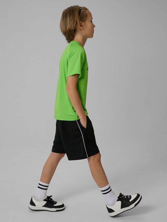 Chłopięca koszulka treningowa 4F 4FJRSS26TFTSM2391 - zielona