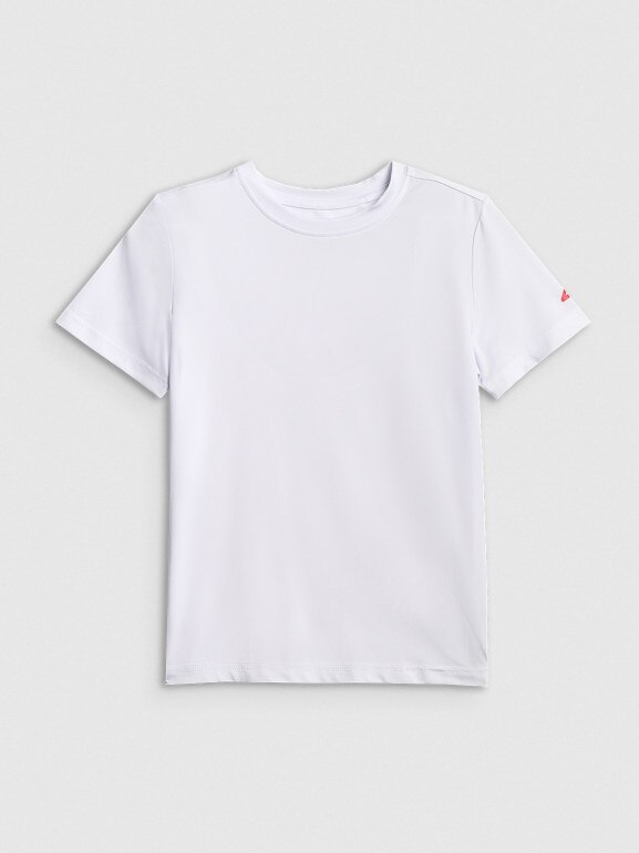 Chłopięca koszulka treningowa 4F 4FJWSS26TFTSM1966 - biała