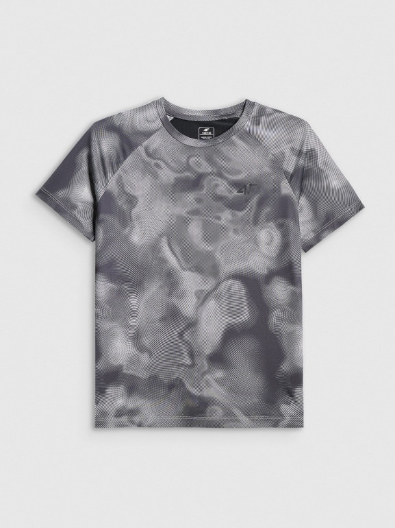 Chłopięca koszulka treningowa 4F 4FJWSS26TFTSM1971 - szara