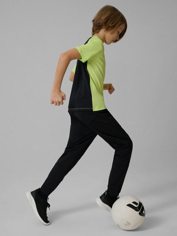 Chłopięca koszulka treningowa 4F 4FJWSS26TFTSM1971 - zielona