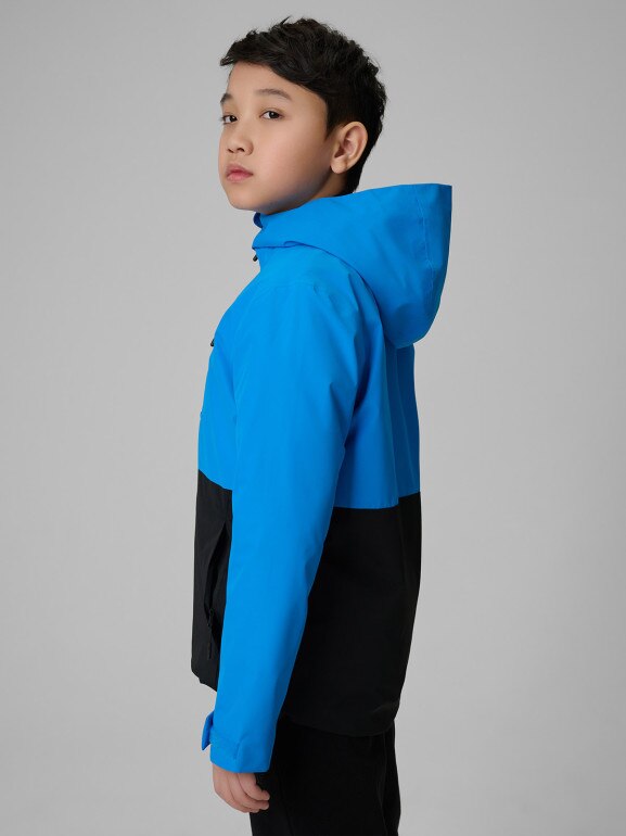 Chłopięca kurtka przejściowa 4F 4FJWSS26TTJAM0957 - niebieska