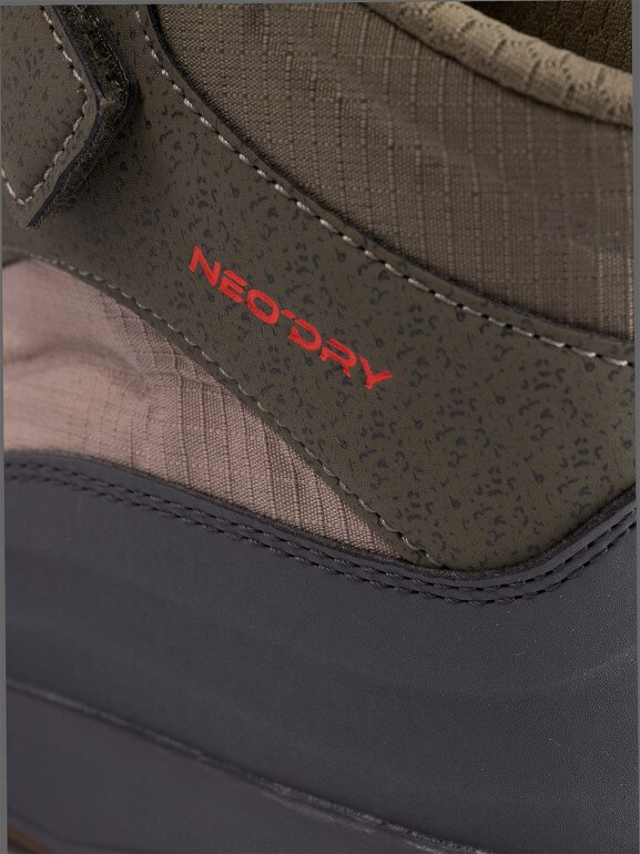 Chłopięce buty zimowe śniegowce 4F 4FJRAW25FSBSM034 - beżowe